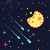 Moon and comets